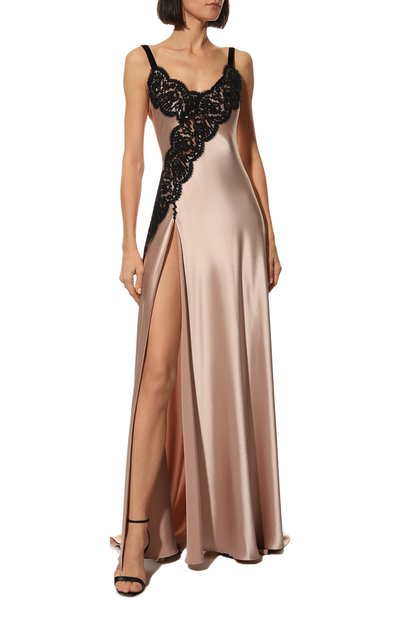 Шелковое платье YANA DRESS бежевого цвета по цене 289000 руб., арт. 1-23/3-800-3151/7, фото 2 Шелковое платье YANA DRESS, арт. 1-23/3-800-3151/7, фото 2