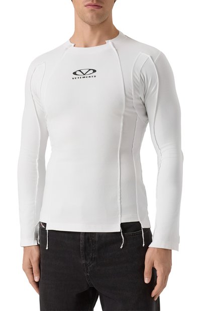 Хлопковый лонгслив VETEMENTS, арт. UA66LS600W/1200 STRETCH JERSEY, фото 3