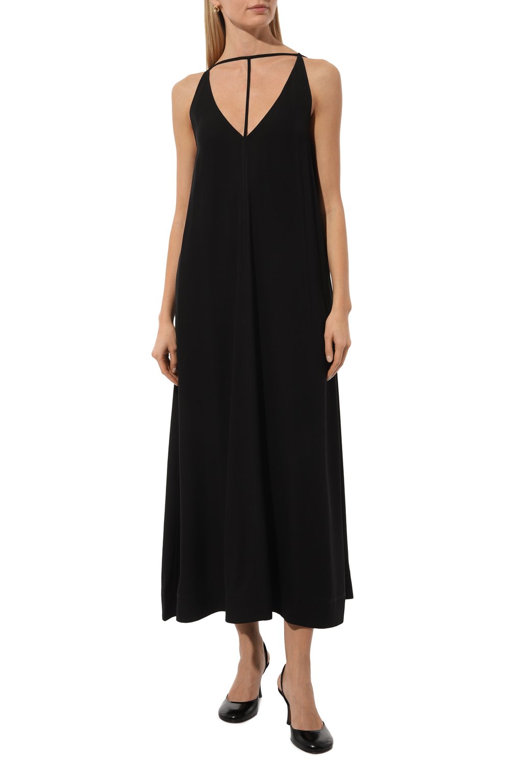 Платье из вискозы TOTEME, арт. 243-WRD0122-FB0020, фото 3