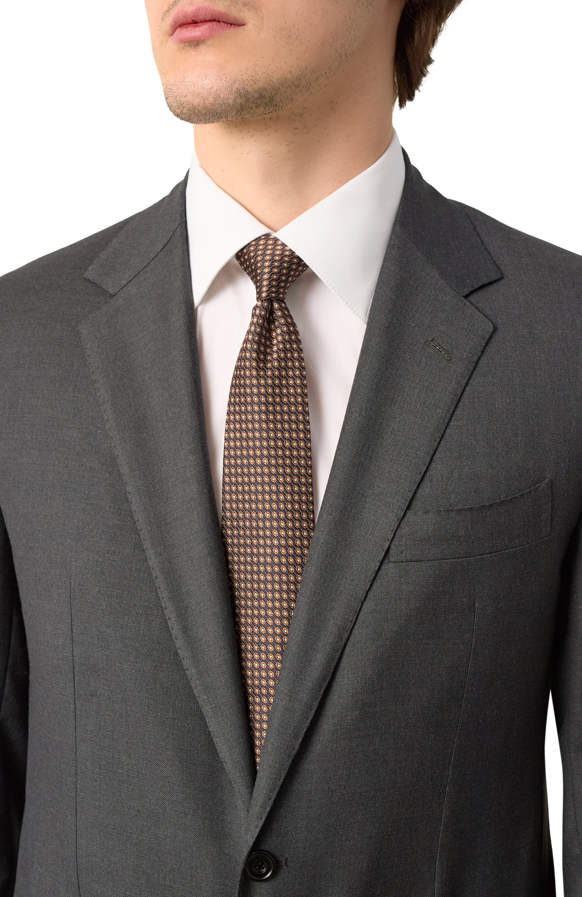 Шелковый галстук CANALI, арт. 18/HJ04240, фото 2