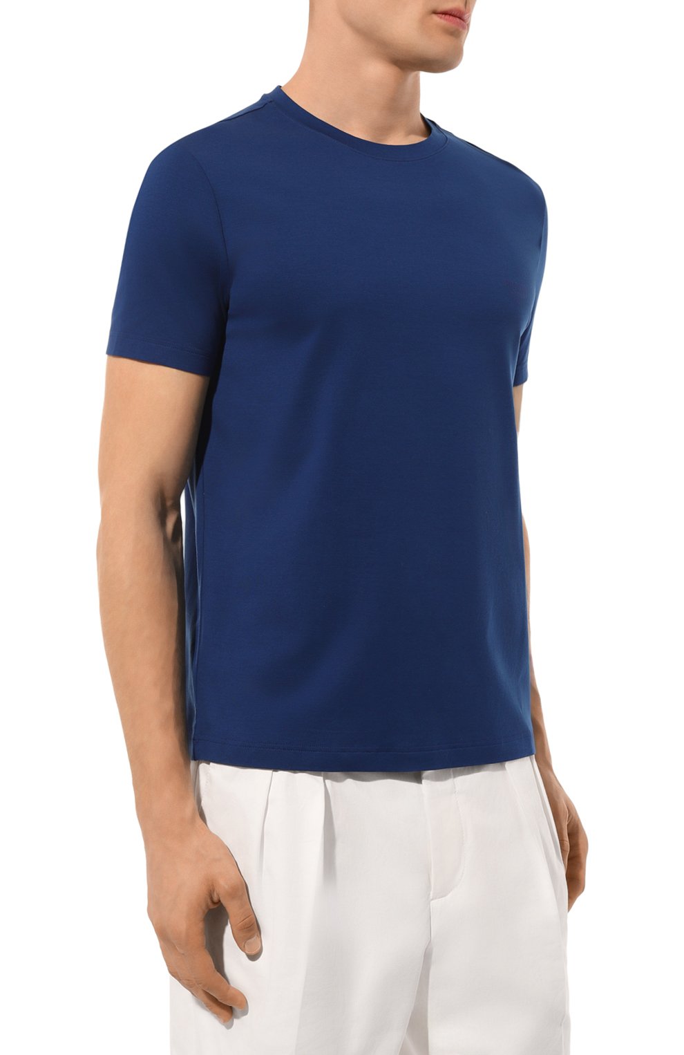 Хлопковая футболка PRADA, арт. UJM564-1UOR-F0AIN-092, фото 3