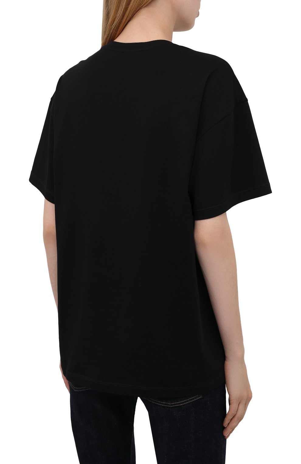 Хлопковая футболка GIORGIO ARMANI черного цвета по цене 42350 руб., арт. 6KAM79/AJMCZ, фото 4 Хлопковая футболка GIORGIO ARMANI, арт. 6KAM79/AJMCZ, фото 4