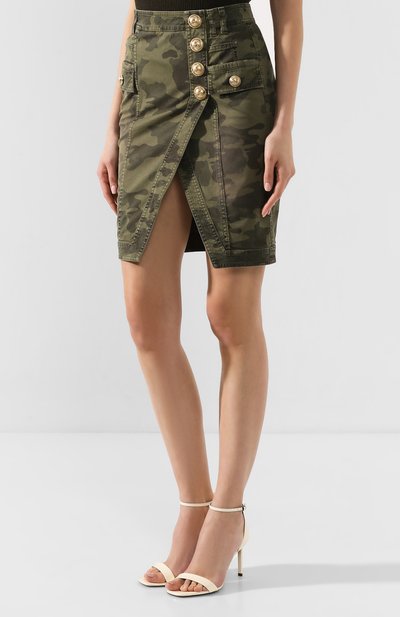 Джинсовая юбка BALMAIN, арт. TF14308/D015, фото 3