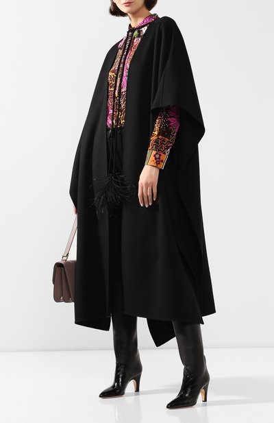 Шерстяное пончо VALENTINO, арт. TB0CG1U04NP, фото 2