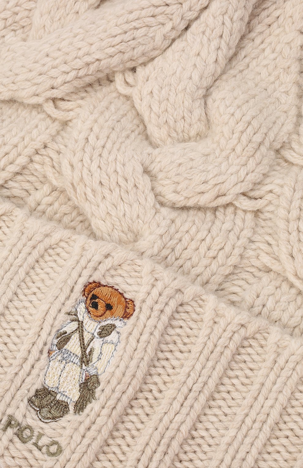 Шапка POLO RALPH LAUREN кремового цвета по цене 8495 руб., арт. 455858568, фото 4 Шапка POLO RALPH LAUREN, арт. 455858568, фото 4