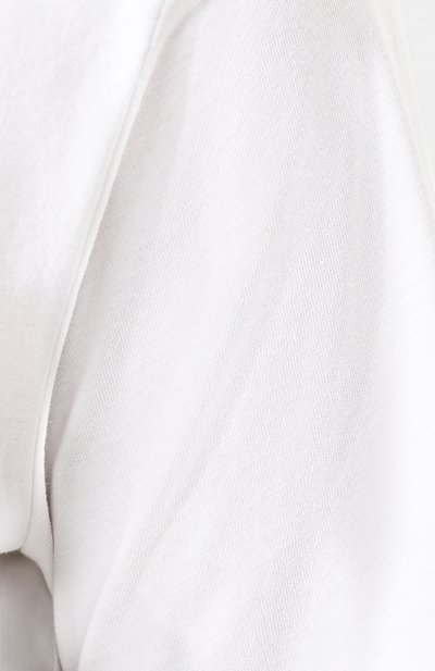 Хлопковая футболка с логотипом бренда и контрастными пуговицами BALMAIN, арт. 148120/326I, фото 5