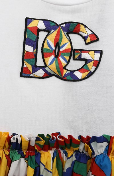 Хлопковое платье DOLCE & GABBANA, арт. L5JD7B/G7J9J/2-6, фото 3