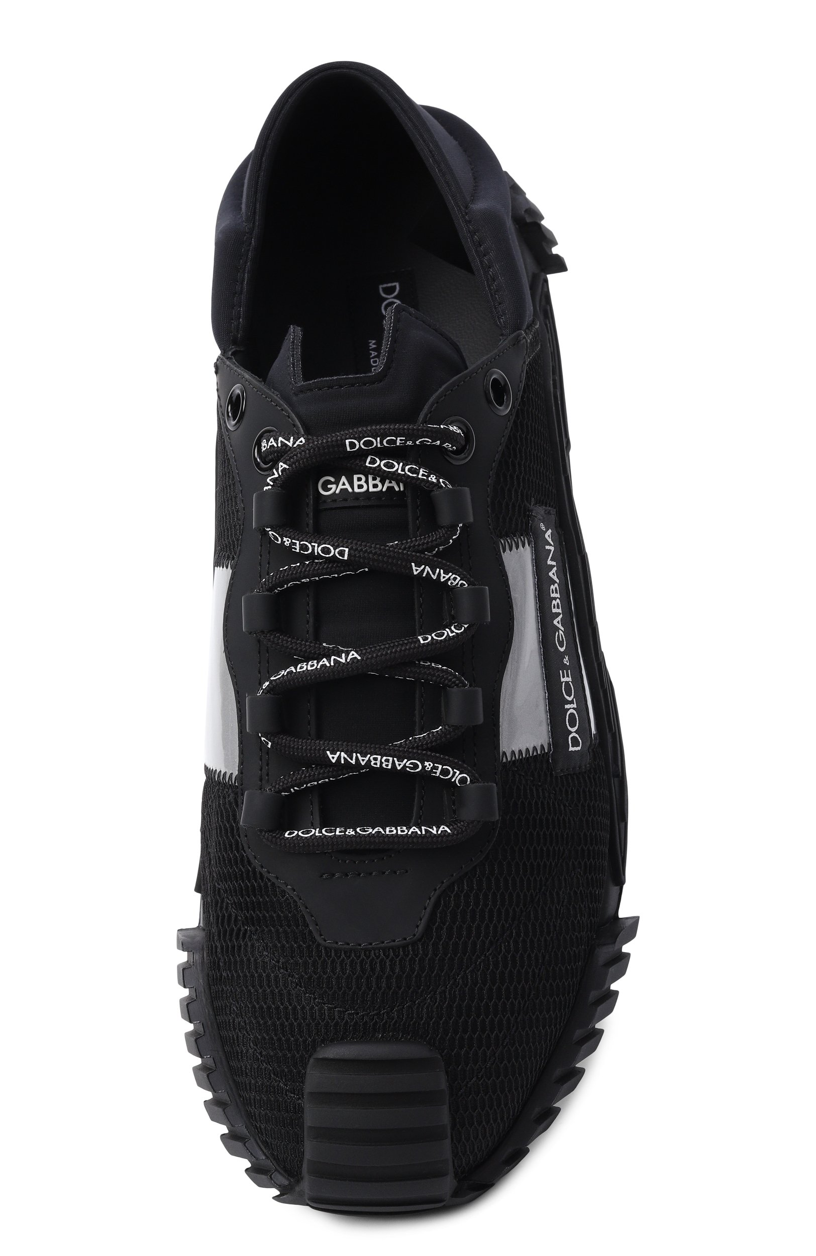 Комбинированные кеды ns1 DOLCE & GABBANA черного цвета по цене 74950 руб., арт. CS1769/AJ968, фото 5 Комбинированные кеды ns1 DOLCE & GABBANA, арт. CS1769/AJ968, фото 5