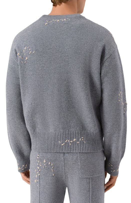 Джемпер DOMREBEL M 0FFICE/KNIT CREWNECK Серый  M 0FFICE/KNIT CREWNECK Фото 4