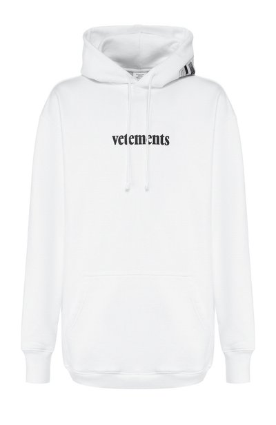 Женский хлопковое худи VETEMENTS, арт. SS20TR311 1620/W/WHITE