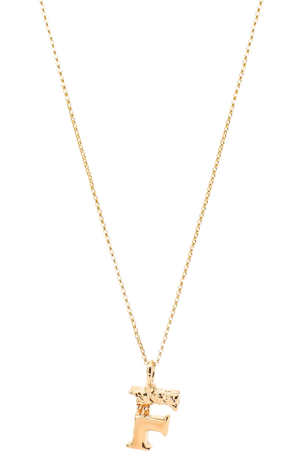 Подвеска на цепочке alphabet f CHLOÉ золотого цвета по цене 54350 руб., арт. CHC20SF02FCB7, фото 2 Подвеска на цепочке alphabet f CHLOÉ, арт. CHC20SF02FCB7, фото 2
