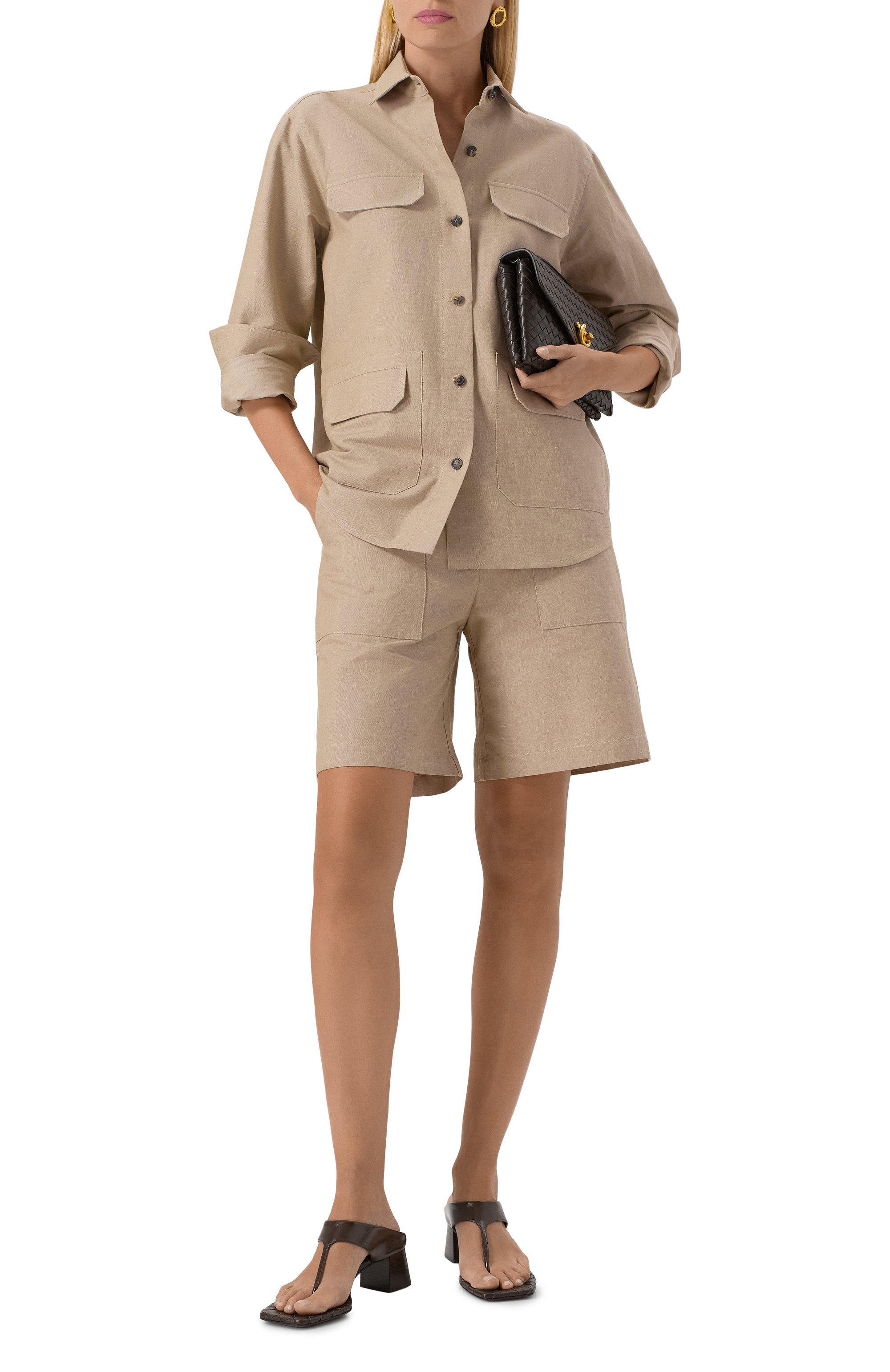 Шорты из хлопка и льна MVST, арт. M25.2MW.T401, фото 2