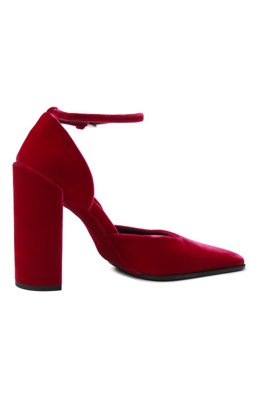 Бархатные туфли D'Orsay Alaia AA3E1008A014 Красный  AA3E1008A014 Фото 5