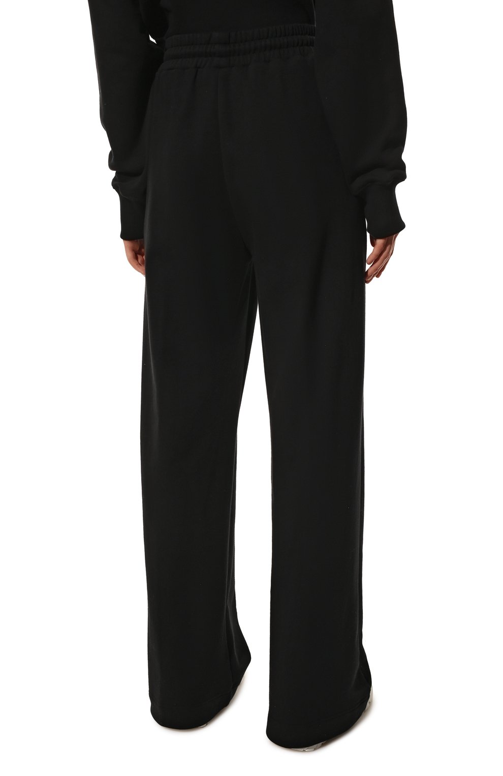 Хлопковые брюки MSGM черного цвета по цене 32150 руб., арт. 3241MDP66 227299, фото 4 Хлопковые брюки MSGM, арт. 3241MDP66 227299, фото 4