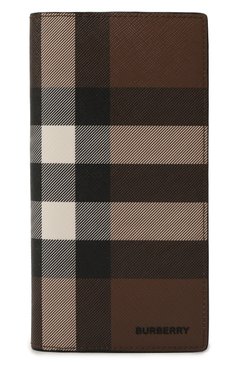 Мужской портмоне BURBERRY коричневого цвета, арт. 8052803 | Фото 1 (Материал: Экокожа; Материал сплава: Проставлено; Нос: Не проставлено)