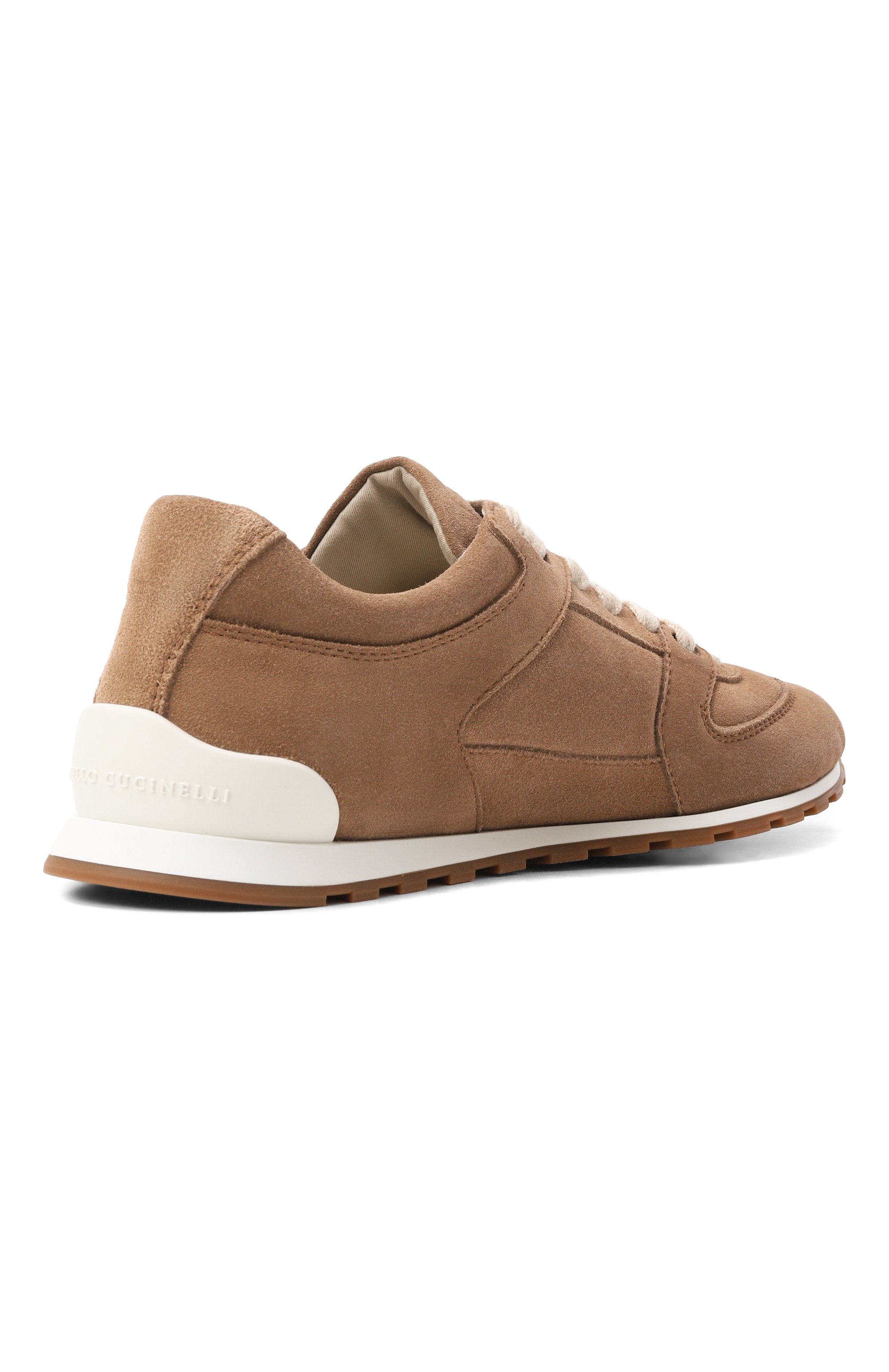 Замшевые кроссовки BRUNELLO CUCINELLI коричневого цвета по цене 112000 руб., арт. MZSFG3231, фото 5 Замшевые кроссовки BRUNELLO CUCINELLI, арт. MZSFG3231, фото 5