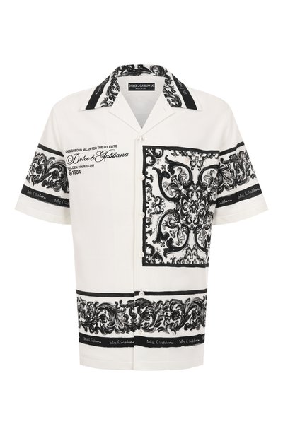 Мужская хлопковая рубашка DOLCE & GABBANA, арт. G5JH9T/II7HN