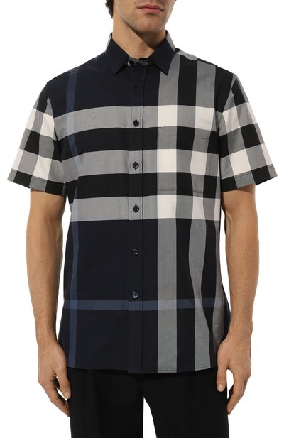 Хлопковая рубашка BURBERRY, арт. 8072940, фото 3