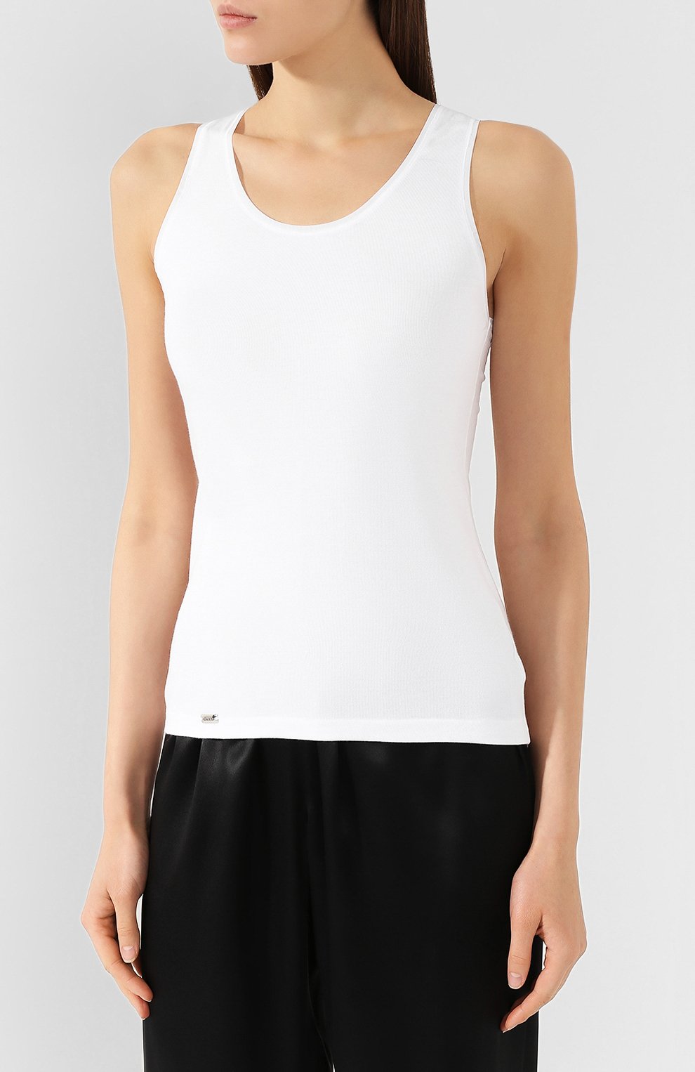 Майка из смеси хлопка и вискозы LA PERLA белого цвета по цене 8865 руб., арт. 0020325, фото 3 Майка из смеси хлопка и вискозы LA PERLA, арт. 0020325, фото 3