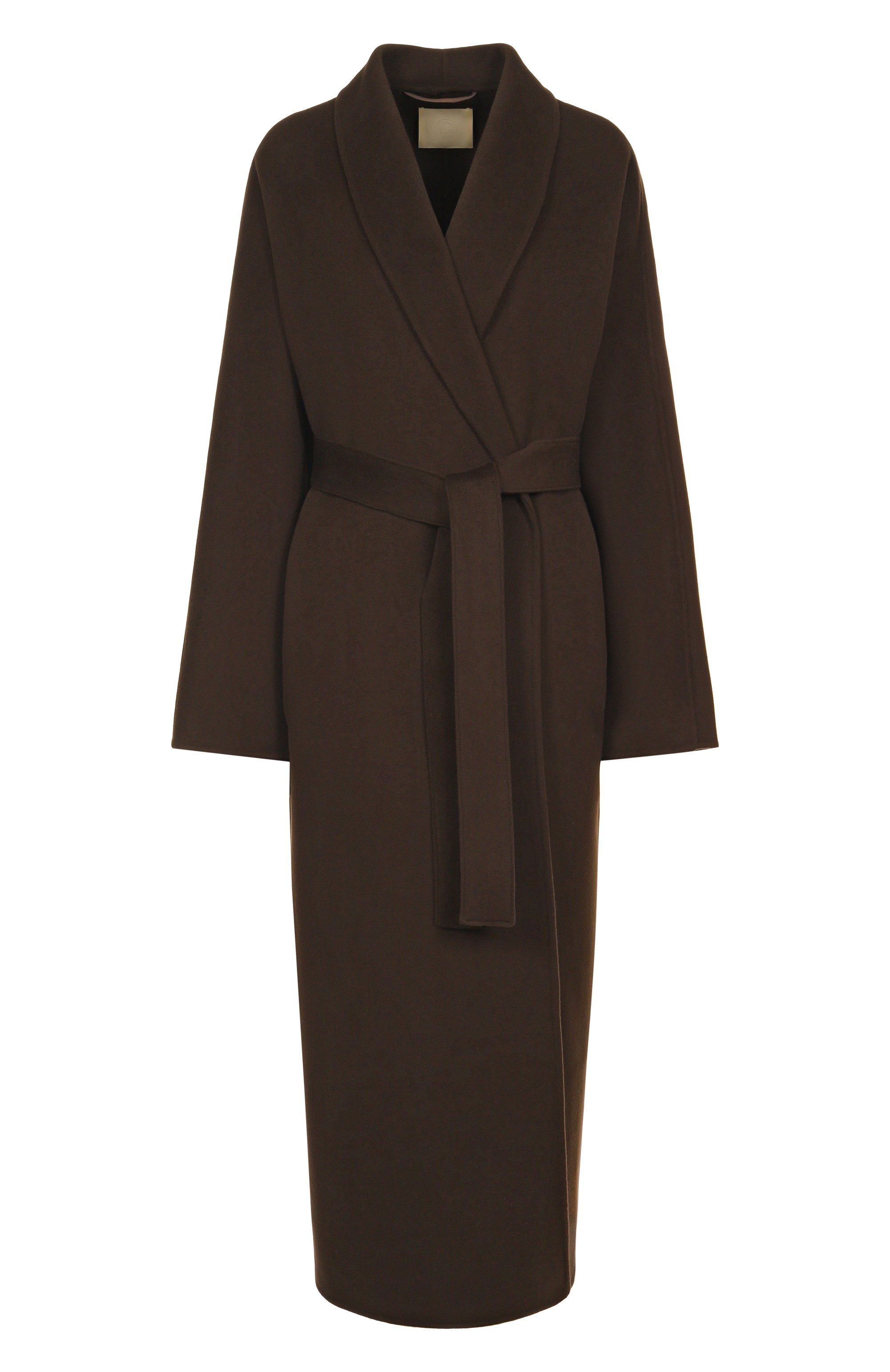Пальто из шерсти и кашемира 12 STOREEZ темно-коричневого цвета по цене 69000 руб., арт. 133914, фото 1 Пальто из шерсти и кашемира 12 STOREEZ, арт. 133914, фото 1