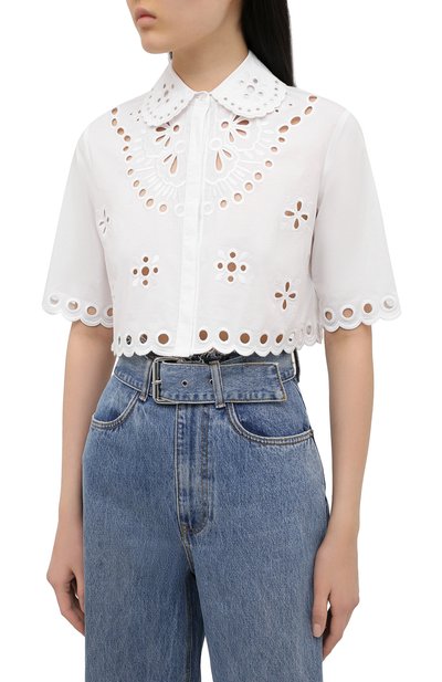 Хлопковая блузка REDVALENTINO, арт. VR0AA02S/5TC, фото 3