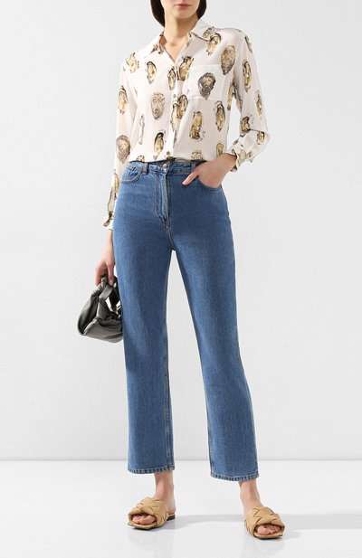 Кожаные шлепанцы BOTTEGA VENETA бежевого цвета по цене 104000 руб., арт. 608853/VBSS0, фото 2 Кожаные шлепанцы BOTTEGA VENETA, арт. 608853/VBSS0, фото 2