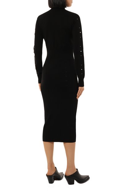 Платье из вискозы VERSACE JEANS COUTURE черного цвета по цене 54300 руб., арт. 77HA0M11/CMN60, фото 4 Платье из вискозы VERSACE JEANS COUTURE, арт. 77HA0M11/CMN60, фото 4