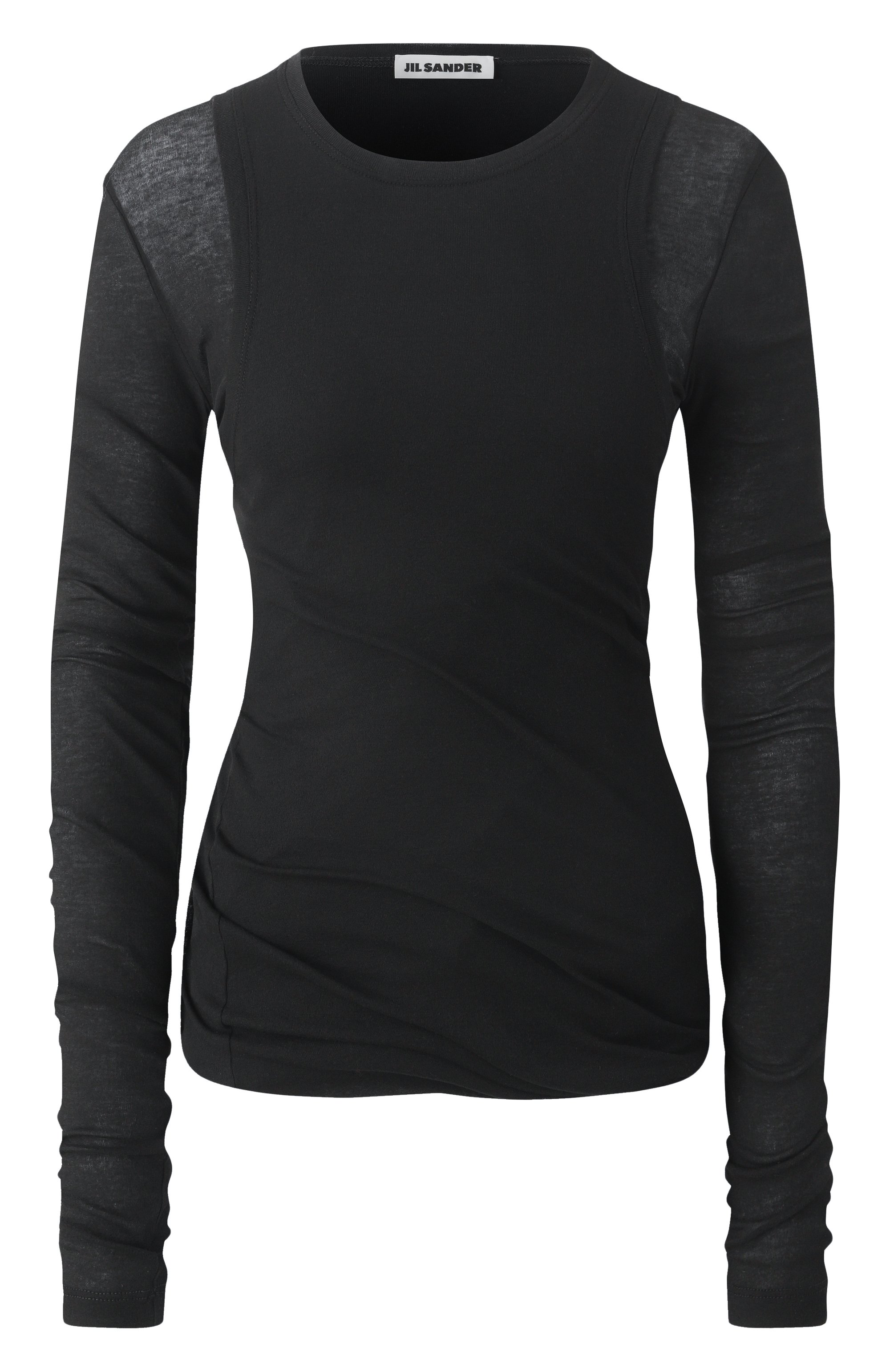 Хлопковый лонгслив JIL SANDER, арт. J02NH0012/J20249, фото 1