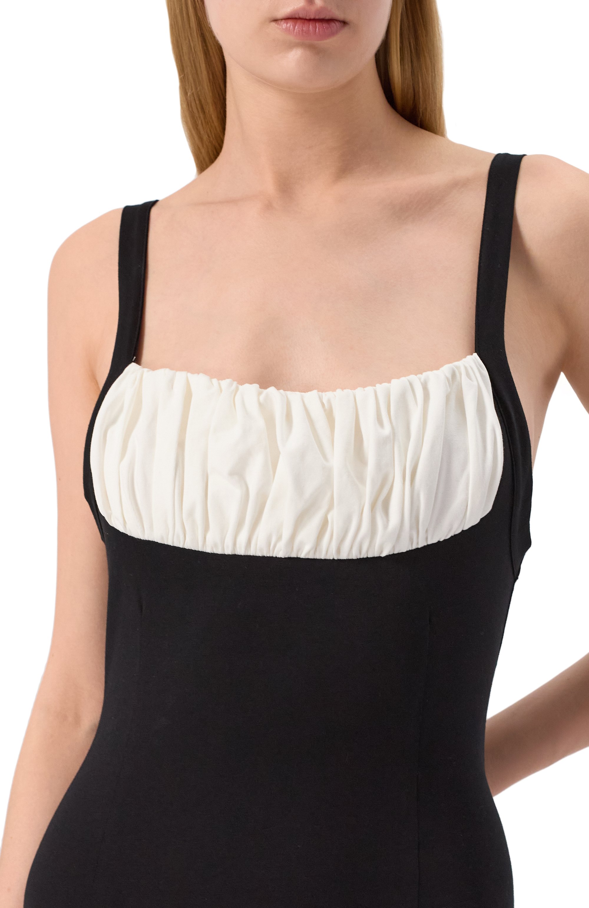 Хлопковое платье ROWEN ROSE черного цвета по цене 57100 руб., арт. RR_J124, фото 5 Хлопковое платье ROWEN ROSE, арт. RR_J124, фото 5