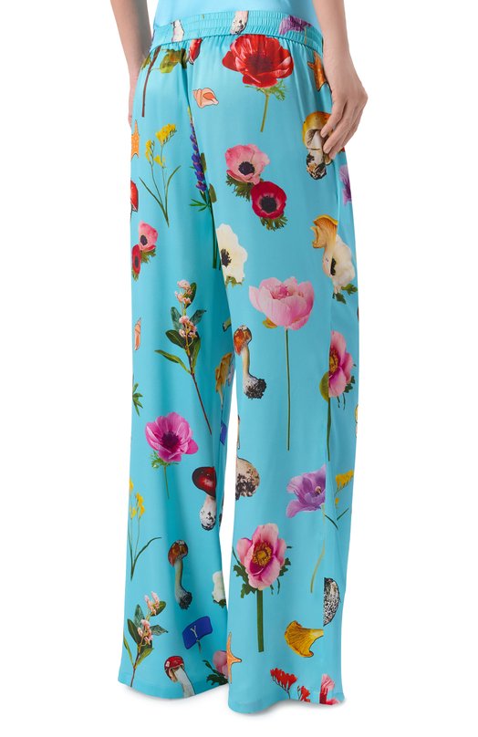 Шелковые брюки YANINA T-3110 Голубой  T-3110 Фото 4