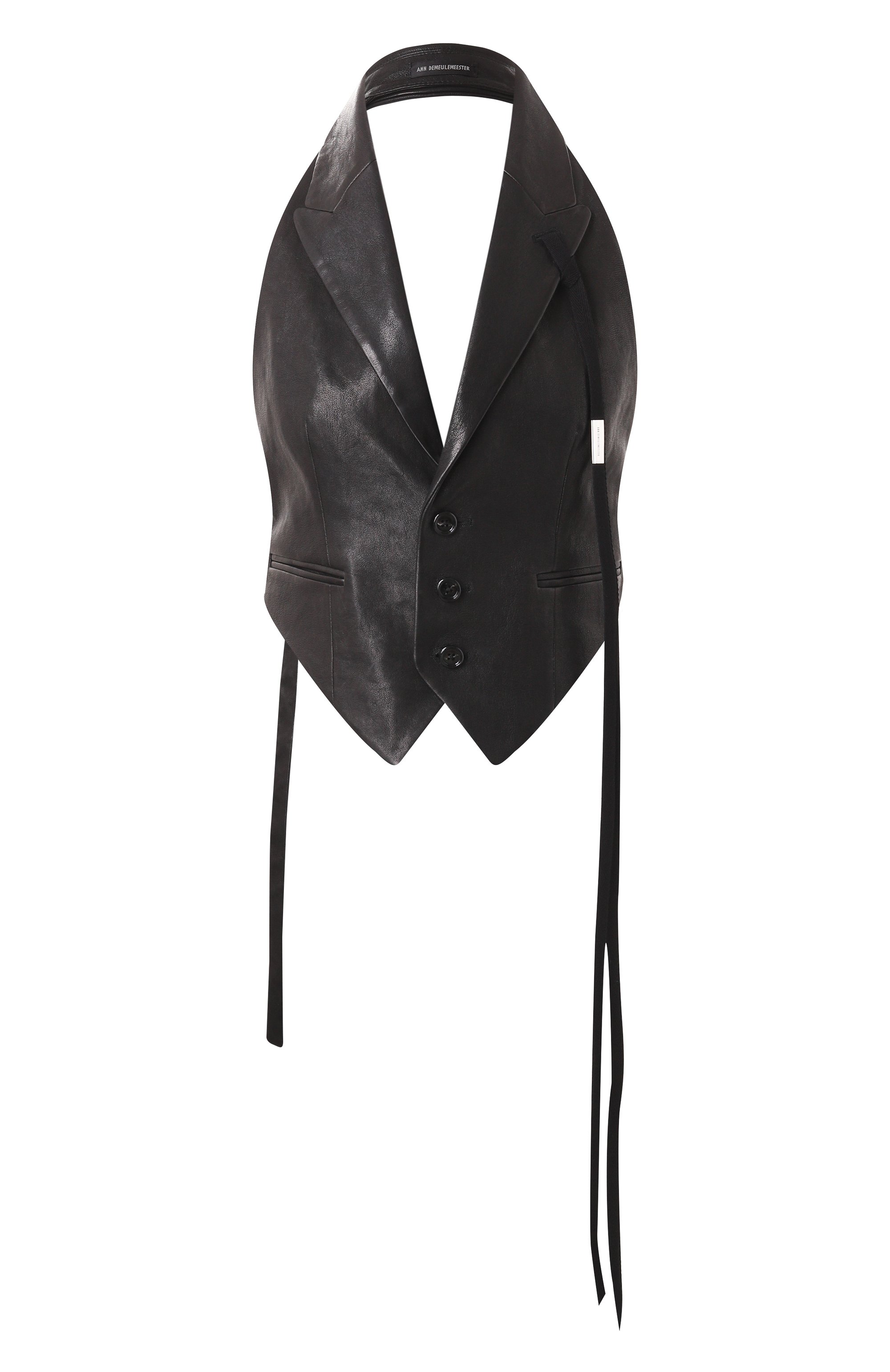 Кожаный жилет ANN DEMEULEMEESTER, арт. B0012418/LT151, фото 1