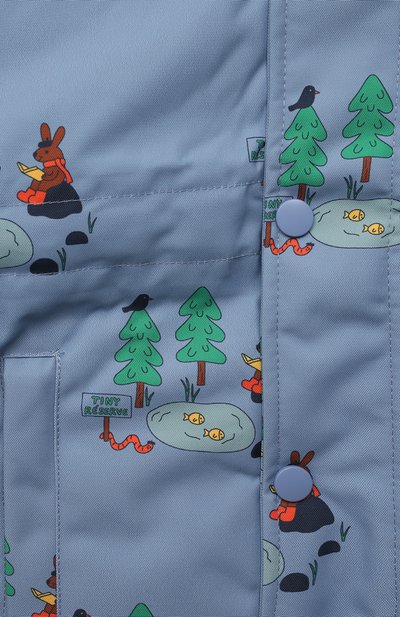 Утепленная куртка TINYCOTTONS голубого цвета по цене 22710 руб., арт. AW22-272., фото 3 Утепленная куртка TINYCOTTONS, арт. AW22-272., фото 3
