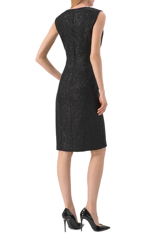 Платье с отделкой пайетками Kiton D56325K0937 Чёрный  D56325K0937 Фото 3