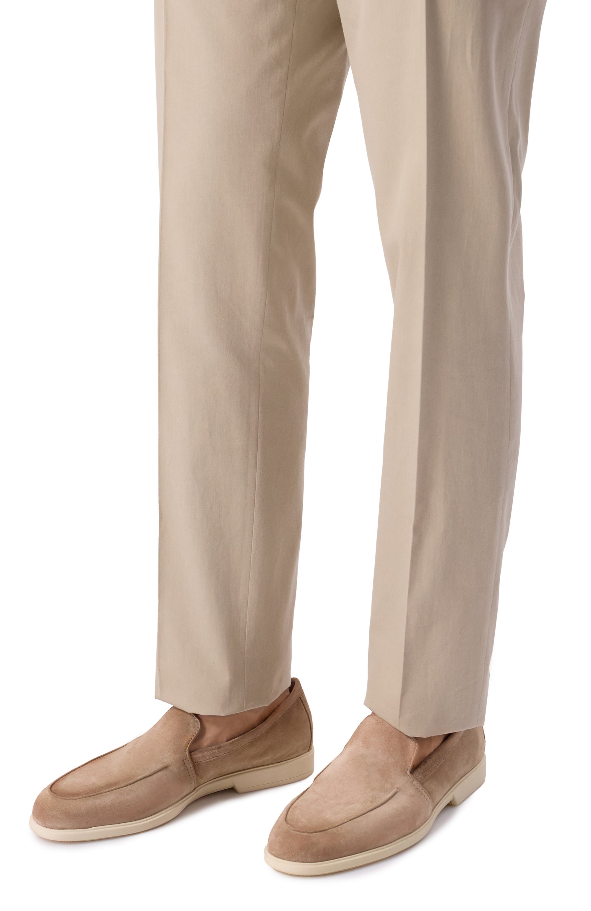 Замшевые лоферы malibu SANTONI, арт. MGAG18829TICSEAA, фото 3