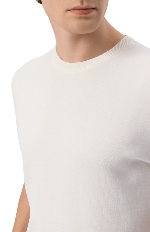 Джемпер из шелка и хлопка MVST M26.2PM.K114/Y201 KNIT SETA C0T0NE Кремовый  M26.2PM.K114/Y201 KNIT SETA C0T0NE Фото 5