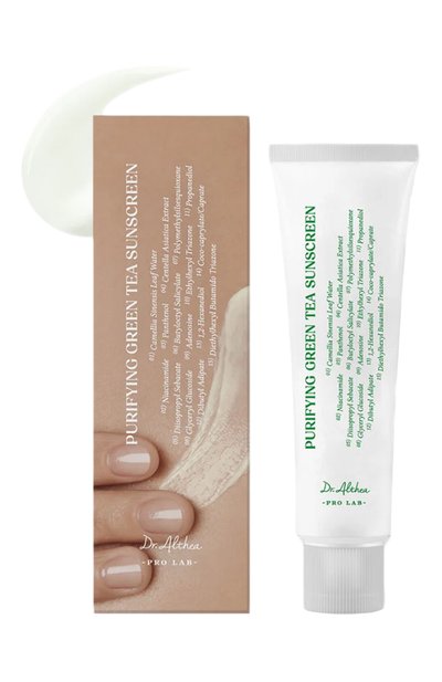 Солнцезащитный крем с зеленым чаем purifying green tea sunscreen spf 50+ pa++++ (50ml) DR. ALTHEA бесцветного цвета по цене 2380 руб., арт. 254647, фото 2 Солнцезащитный крем с зеленым чаем purifying green tea sunscreen spf 50+ pa++++ (50ml) DR. ALTHEA, арт. 254647, фото 2