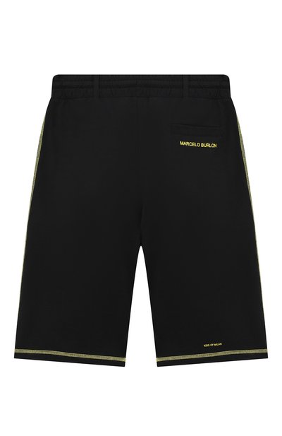 Хлопковые шорты MARCELO BURLON KIDS OF MILAN, арт. 21E/B/MB/3252/0010/8-14Y, фото 2