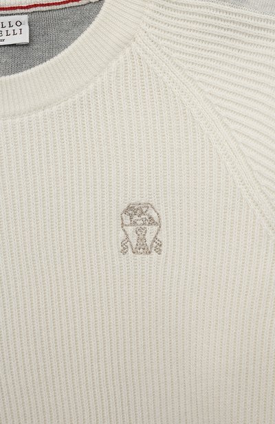 Хлопковый пуловер BRUNELLO CUCINELLI, арт. B29M14400B, фото 3