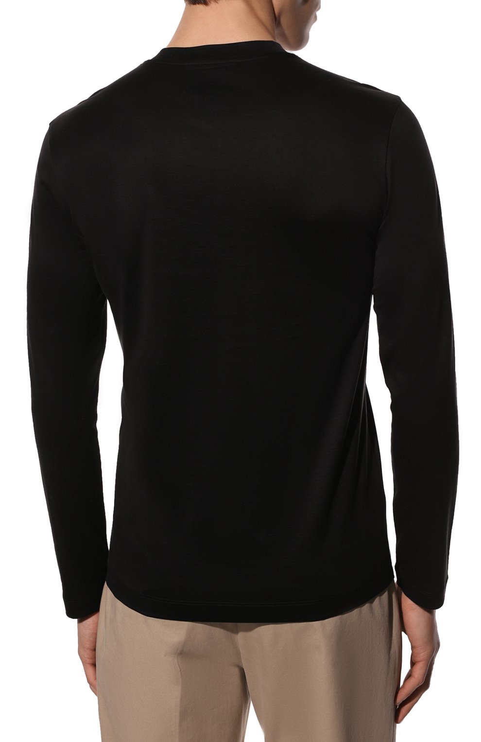 Лонгслив из лиоцелла и хлопка EMPORIO ARMANI, арт. 8N1TE9/1JUVZ, фото 4