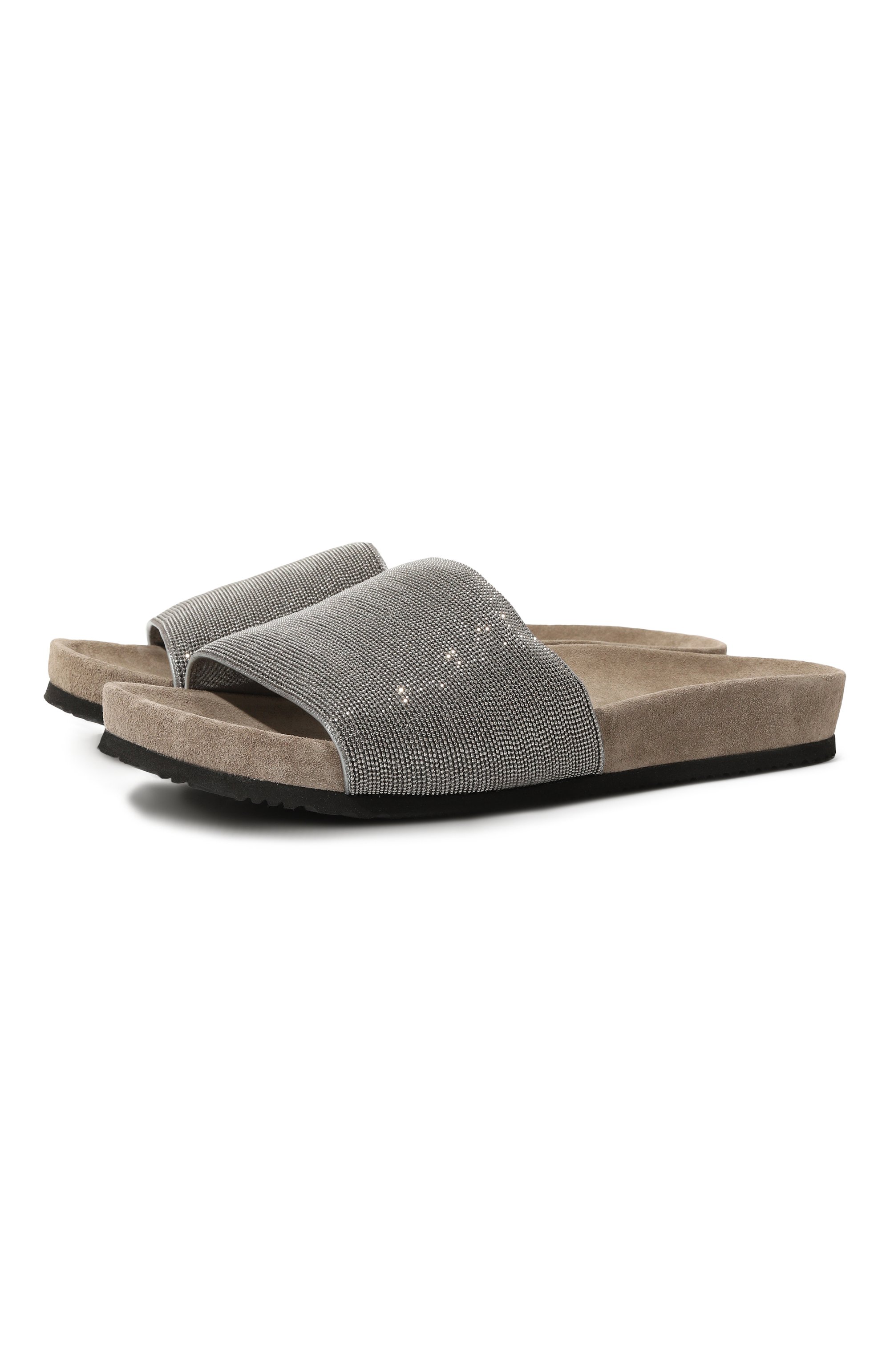 Замшевые шлепанцы BRUNELLO CUCINELLI, арт. MZMIGB1106, фото 1