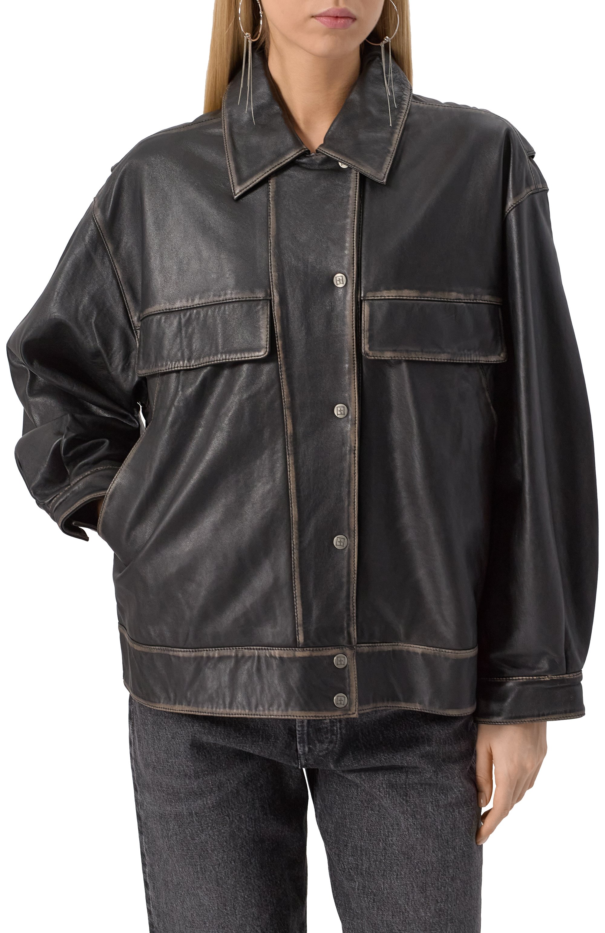 Кожаная куртка KSUBI, арт. WFA24JK004, фото 3