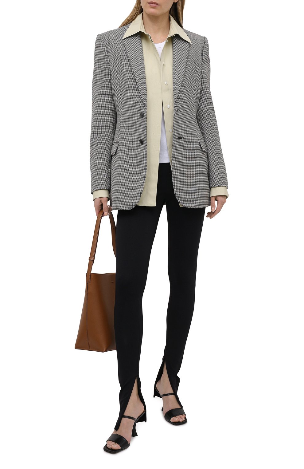 Шерстяной жакет WARDROBE.NYC черно-белого цвета по цене 127000 руб., арт. W4015HTPC, фото 2 Шерстяной жакет WARDROBE.NYC, арт. W4015HTPC, фото 2