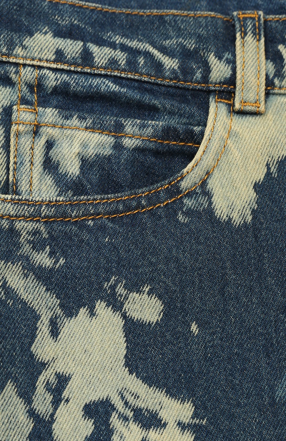 Джинсы прямого кроя с контрастной отделкой GUCCI, арт. 456688/XD551, фото 3