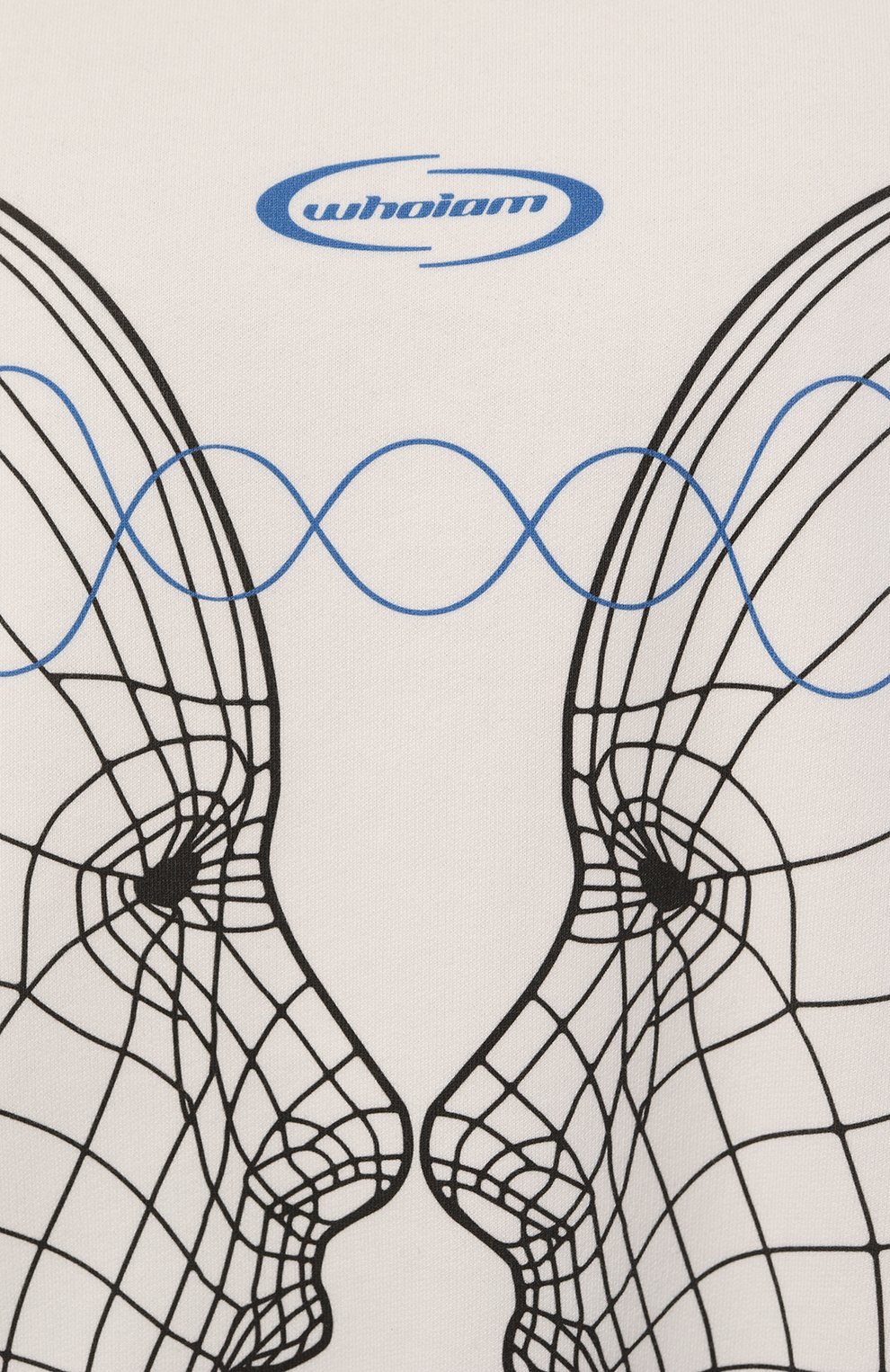 Хлопковый свитшот WHO_AM белого цвета по цене 16900 руб., арт. MSH2-P231-WHT, фото 5 Хлопковый свитшот WHO_AM, арт. MSH2-P231-WHT, фото 5