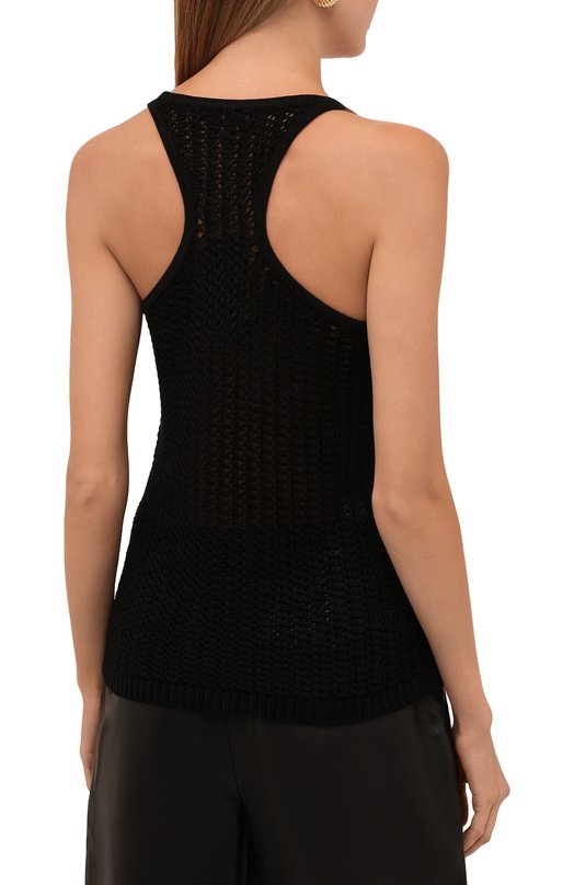 Шелковый топ Ralph Lauren Чёрный, фото 4