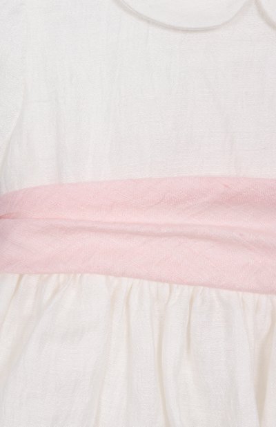 Льняное платье IL GUFO белого цвета по цене 41050 руб., арт. PATVM762L0014/12M-18M, фото 4 Льняное платье IL GUFO, арт. PATVM762L0014/12M-18M, фото 4