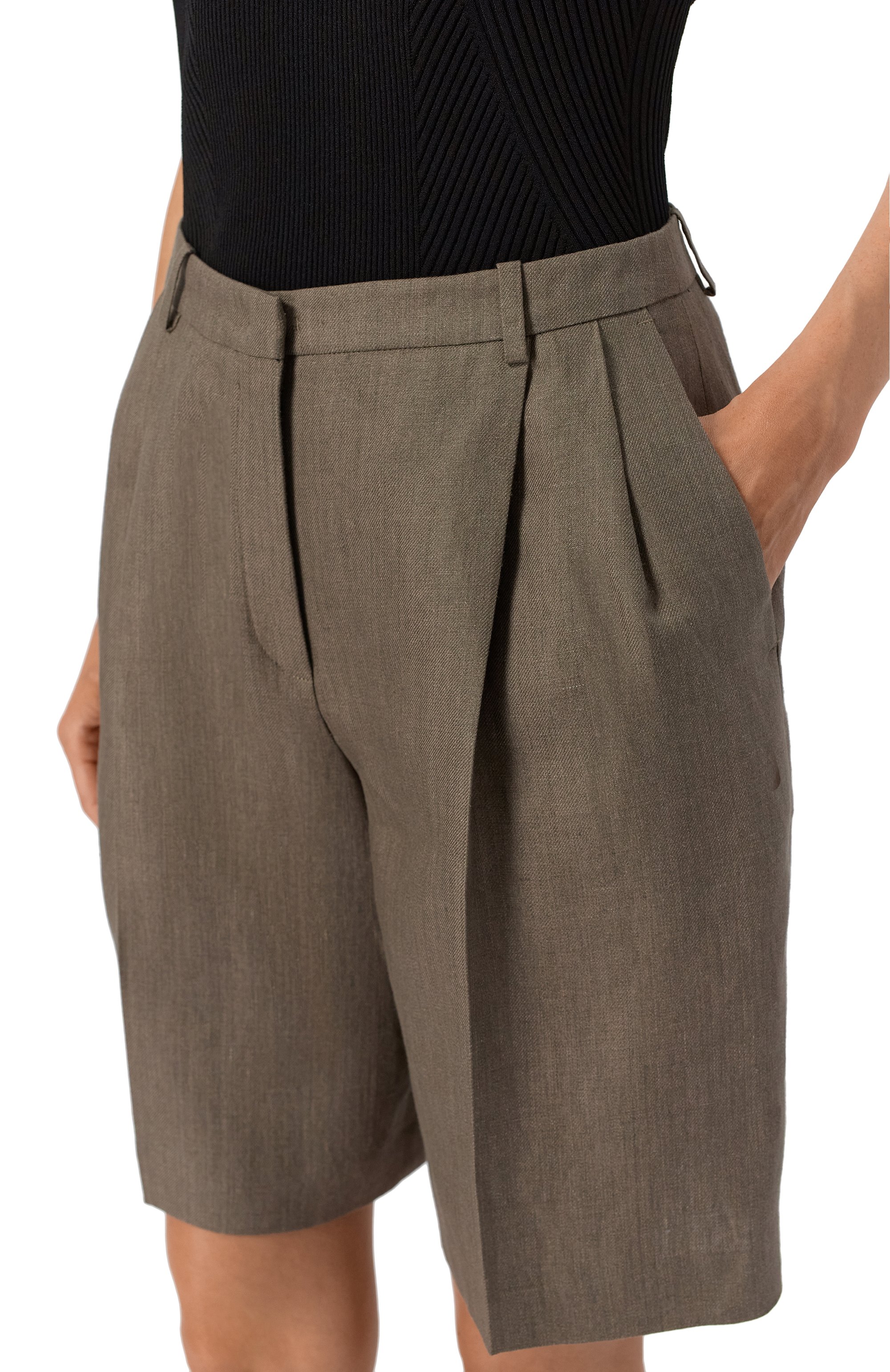 Льняные шорты 12 STOREEZ, арт. 132825, фото 5