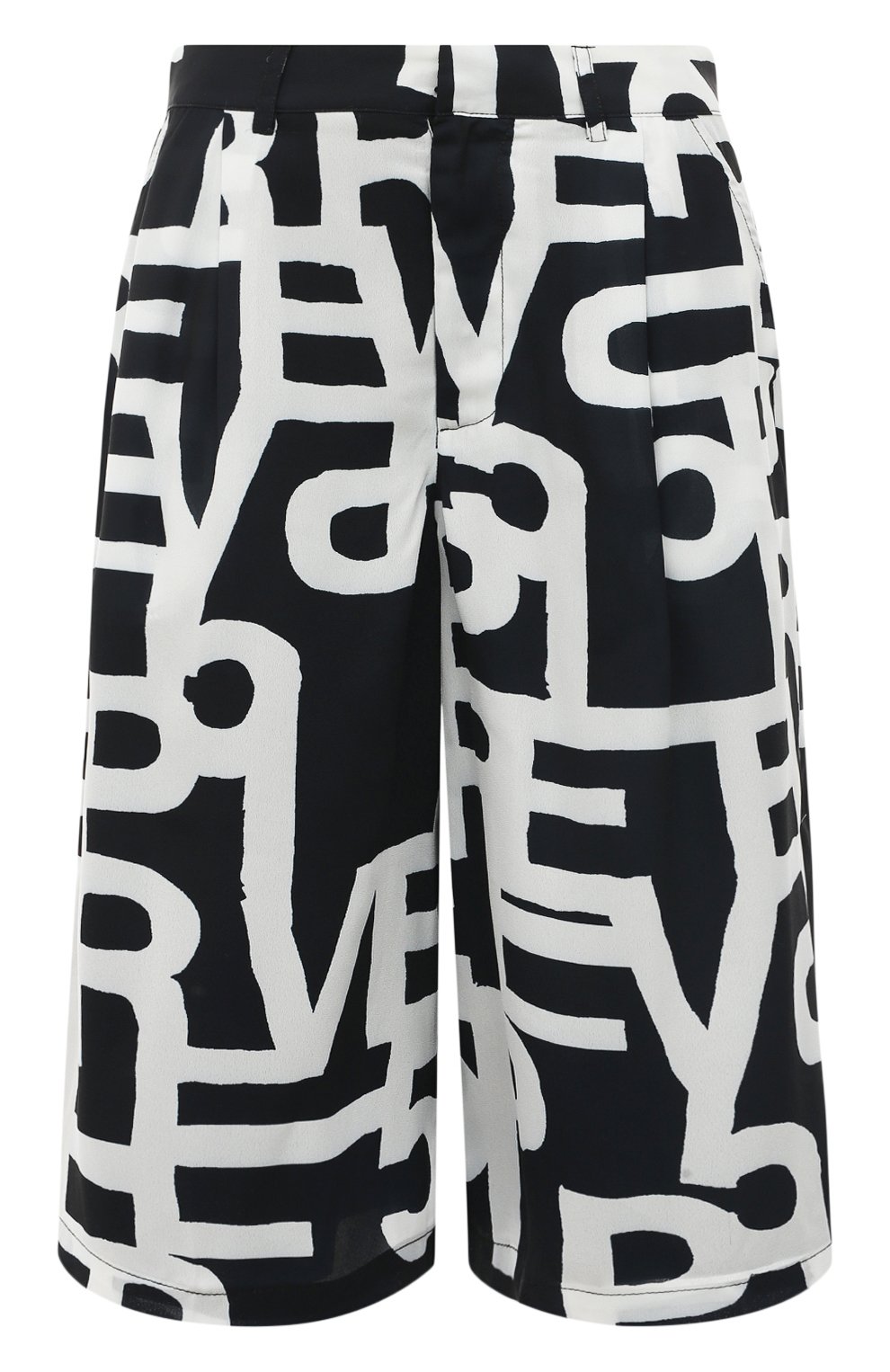 Шорты из вискозы 5PREVIEW черно-белого цвета по цене 16960 руб., арт. 5PWSP23033, фото 1 Шорты из вискозы 5PREVIEW, арт. 5PWSP23033, фото 1