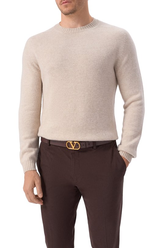 Кожаный ремень Valentino 7Y2T0SM3/IYR Коричневый  7Y2T0SM3/IYR Фото 2