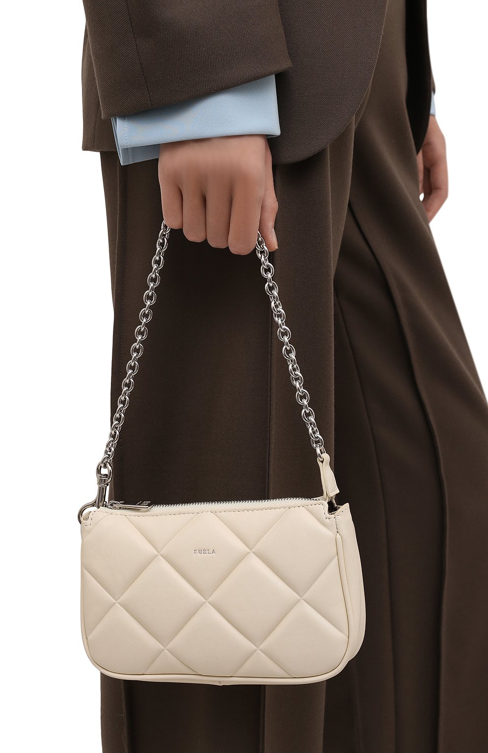 Сумка furla moon mini FURLA кремового цвета по цене 21550 руб., арт. WE00218/BX0183, фото 2 Сумка furla moon mini FURLA, арт. WE00218/BX0183, фото 2